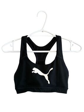 4/$20➡️  Puma Black & White Racerback Athletic Sports Bra – Size XS EUC